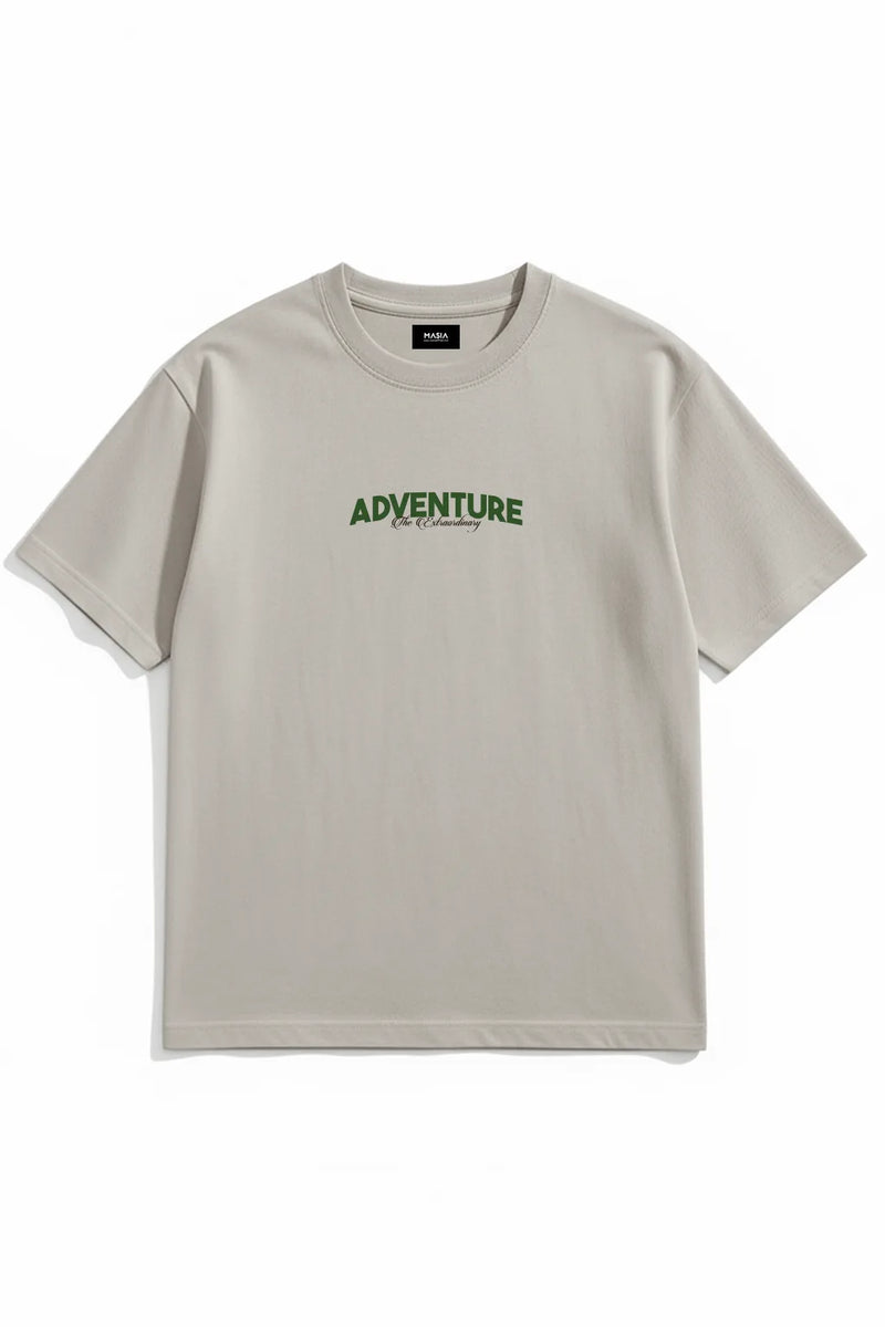 Adventure T-Shirt - Beige Oversized
