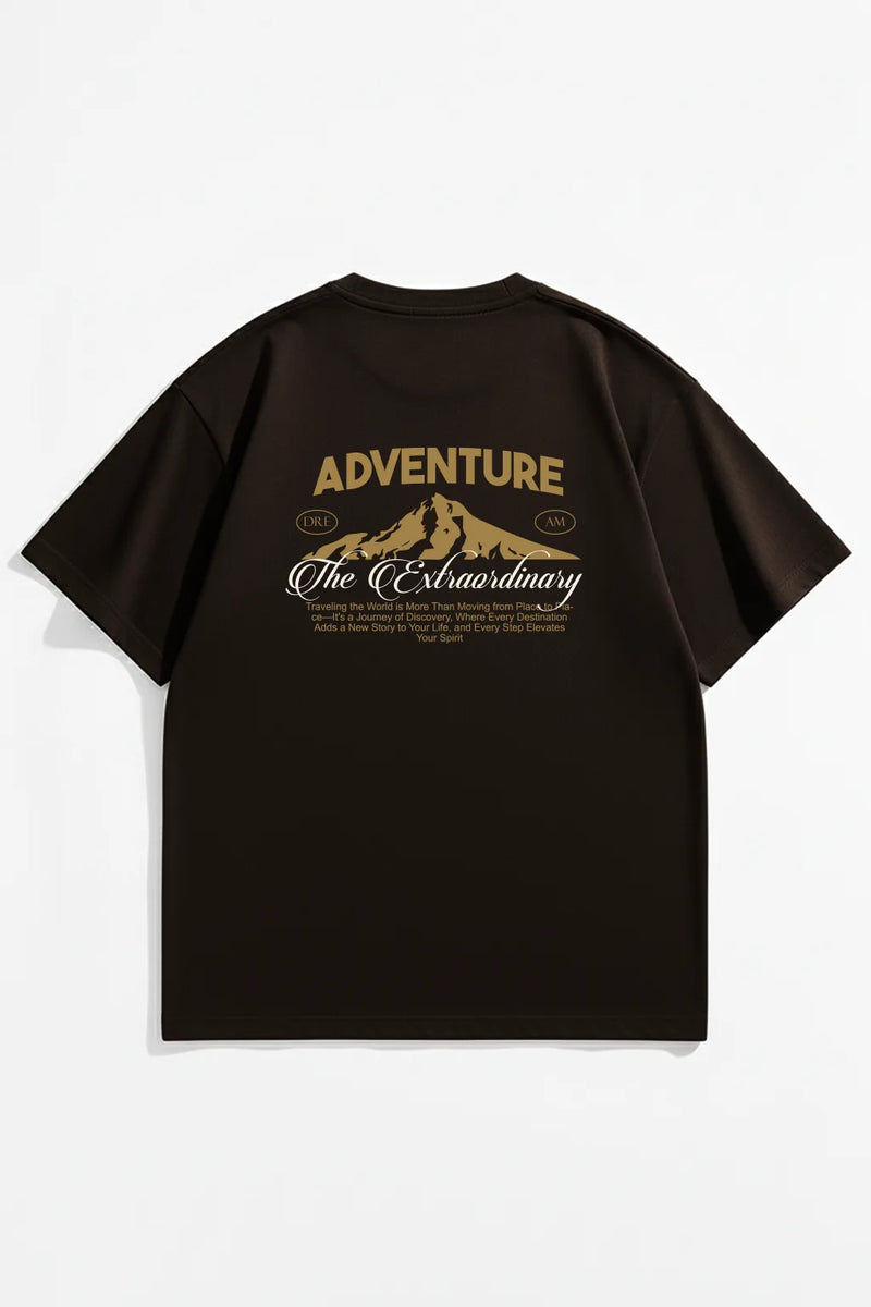Adventure T-Shirt - Brown Oversized