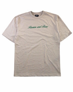 Passion And Focus T-Shirt Beige